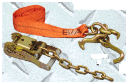 Strap 2” w/Cluster Hook & Ratchet w/G70 Chain